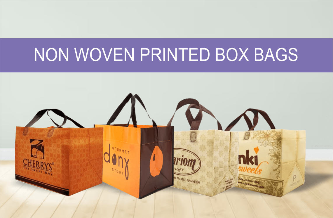 non woven printed box bags